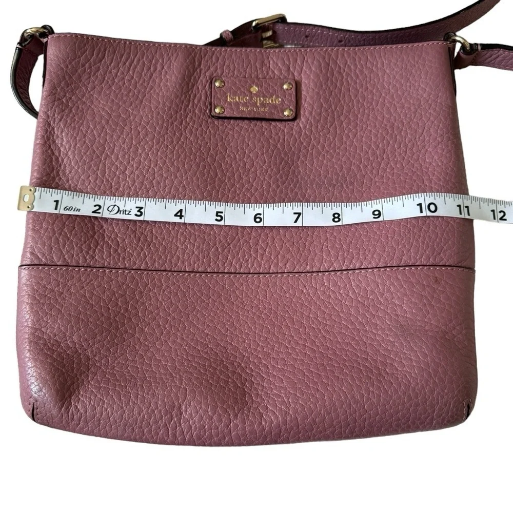 Kate Spade Women's Bay Street Lavender Leather Crossbody Handbag Purse